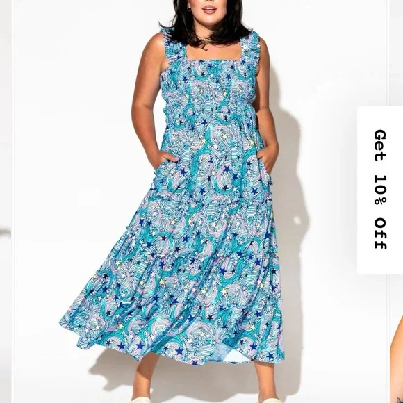 Rule breaker smocked dress in Winder Girl - Picture 1 of 4